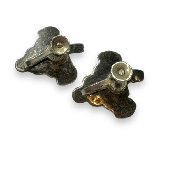 Vintage Mexican Sterling Grape Pendant & Earrings Set 925 Screwback - Picture 3 of 4